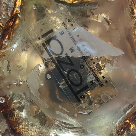 Tozai Amber Art Glass Sculpture - Picture 3 of 3